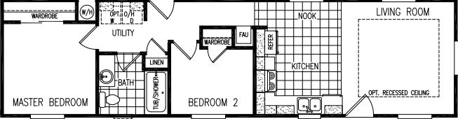 FairPoint 14522B Manufactured Home Floor Plan